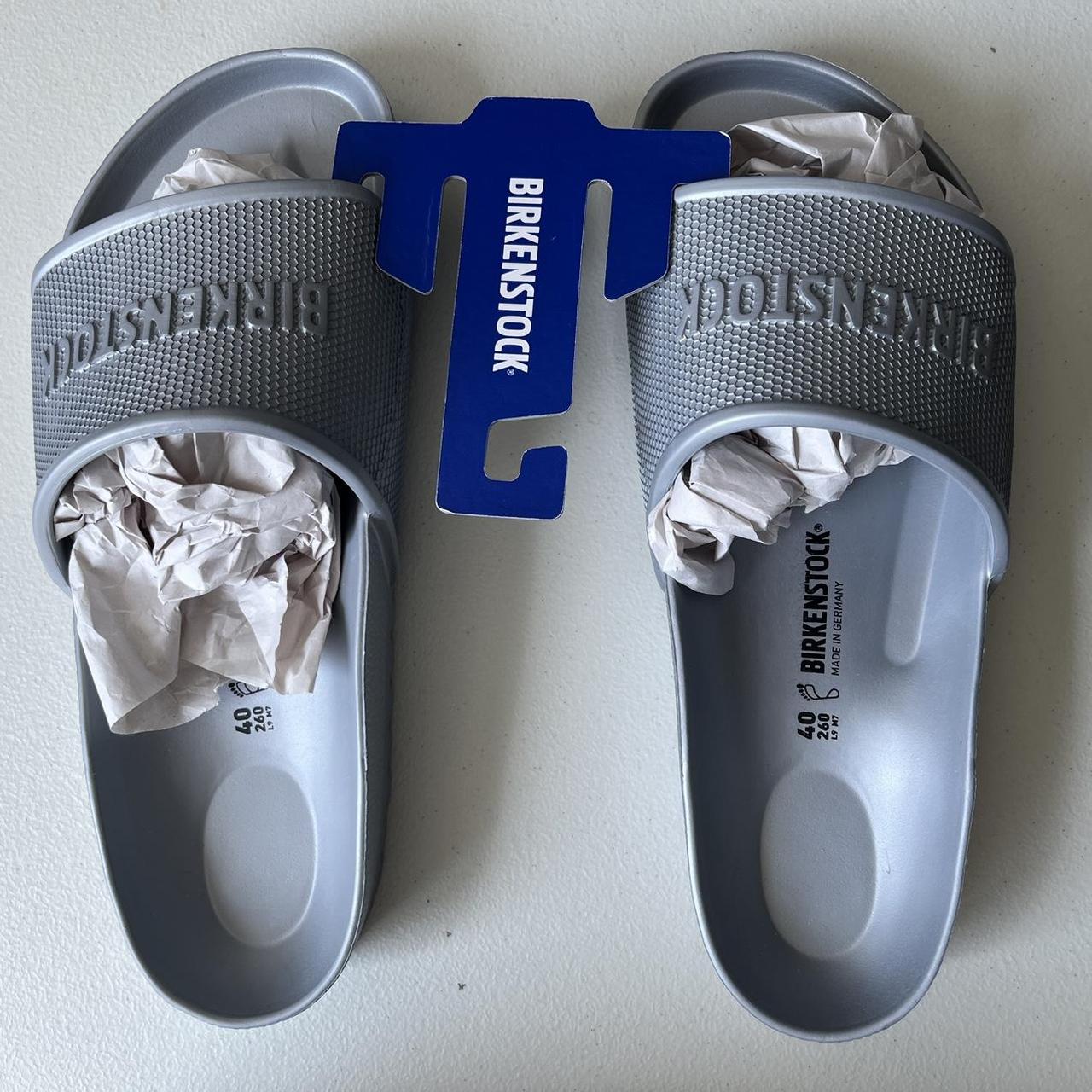 birkenstock barbados silver