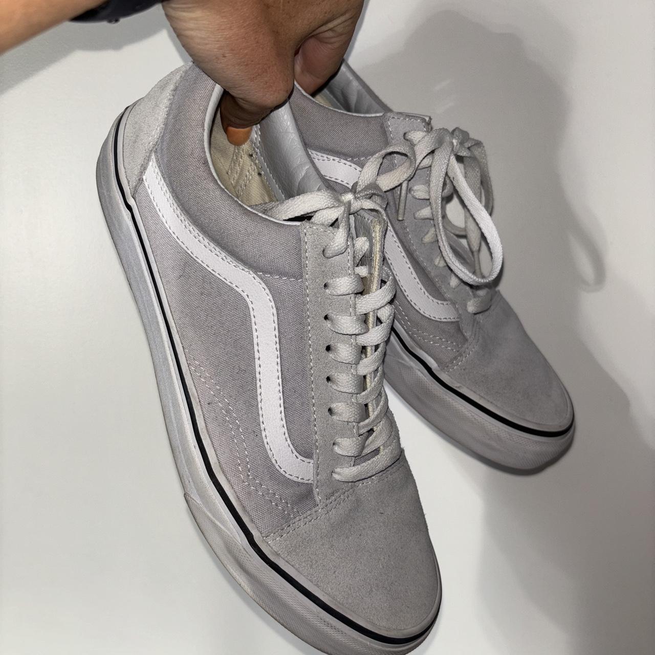 Shops womens vans light grey