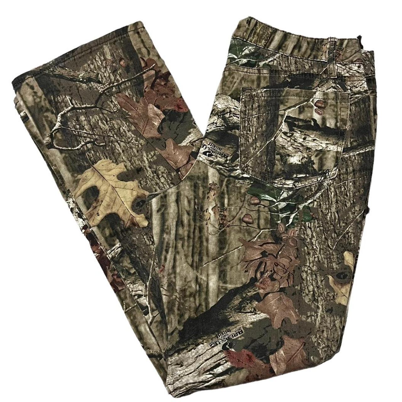 Y2k Mossy Oak Realtree Camouflage Pants Size... - Depop