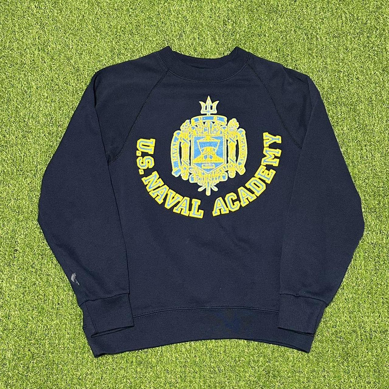 Vintage 80/90s United States Naval Academy Crewneck... - Depop