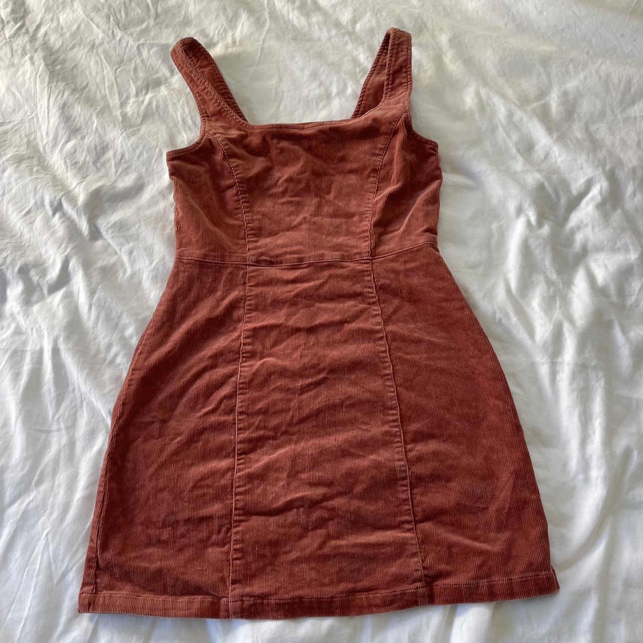 red corduroy insight mini dress ️ Never worn Size M... - Depop
