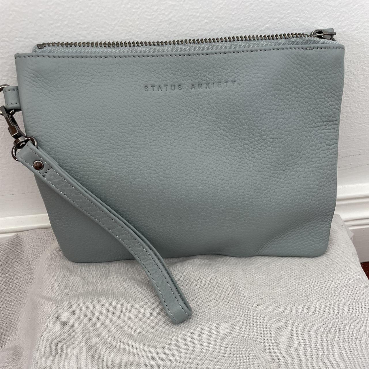 Status Anxiety pouch, light dusty blue Worn a few... Depop