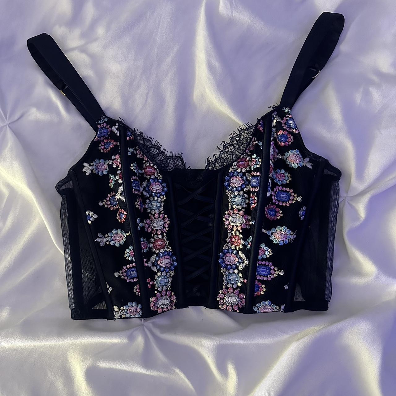 Victoria's Secret floral corset Brand new without - Depop