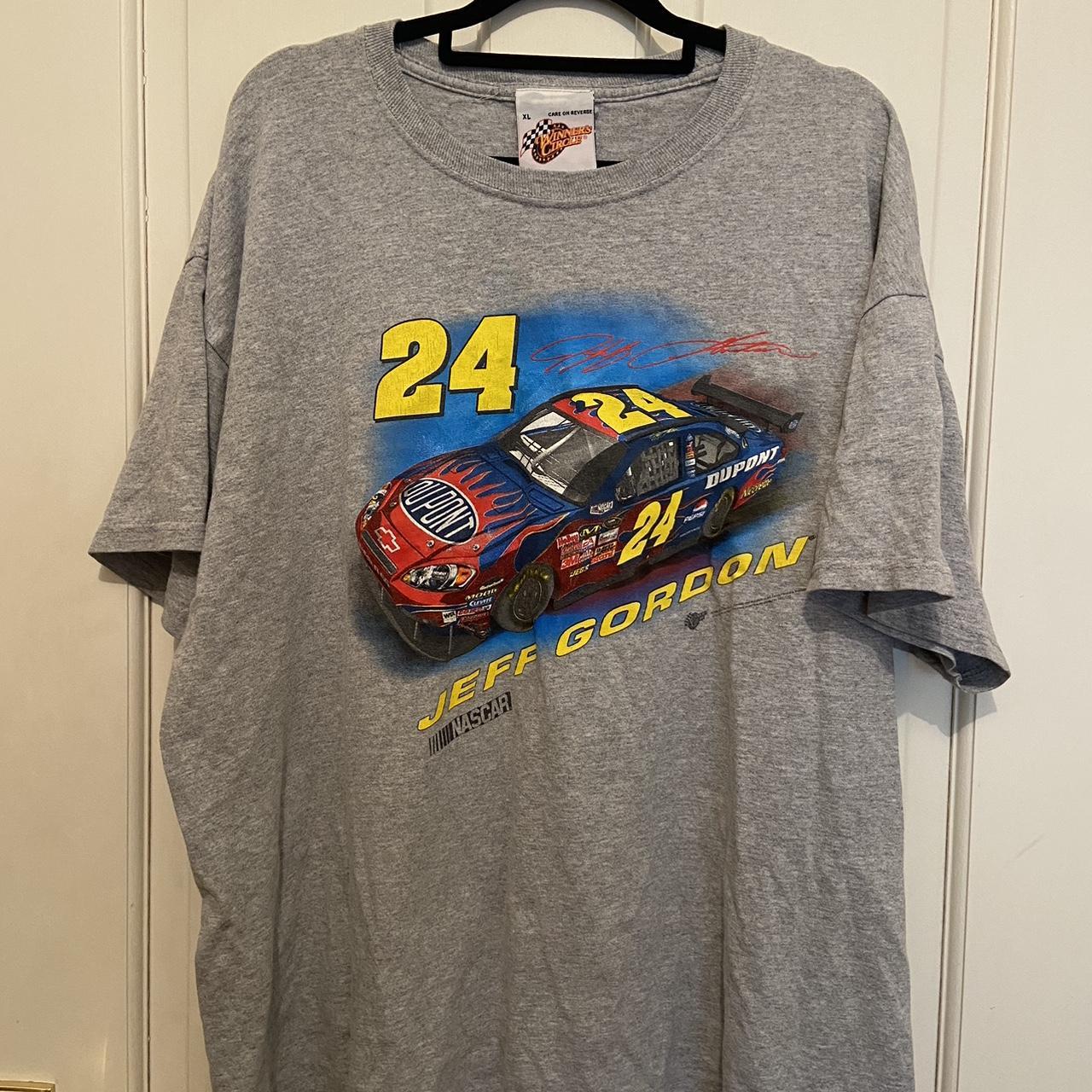 Vintage Jeff Gordon nascar grey promo tee Perfect... - Depop