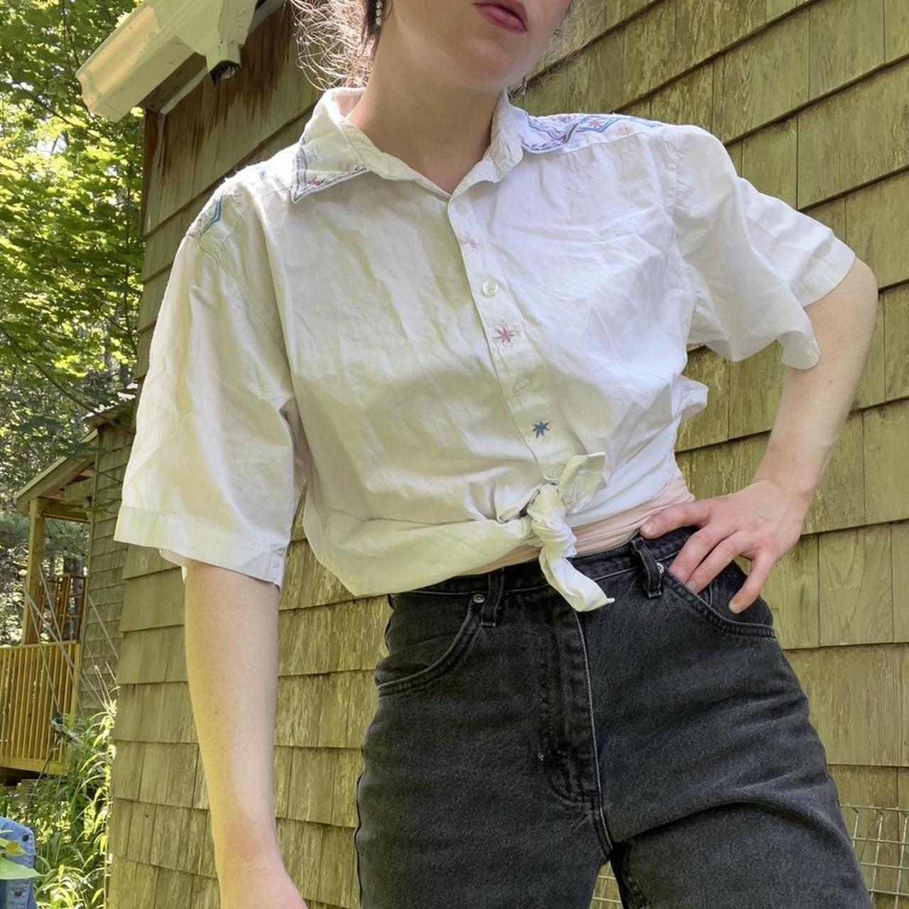 90s short sleeve hot sale button down