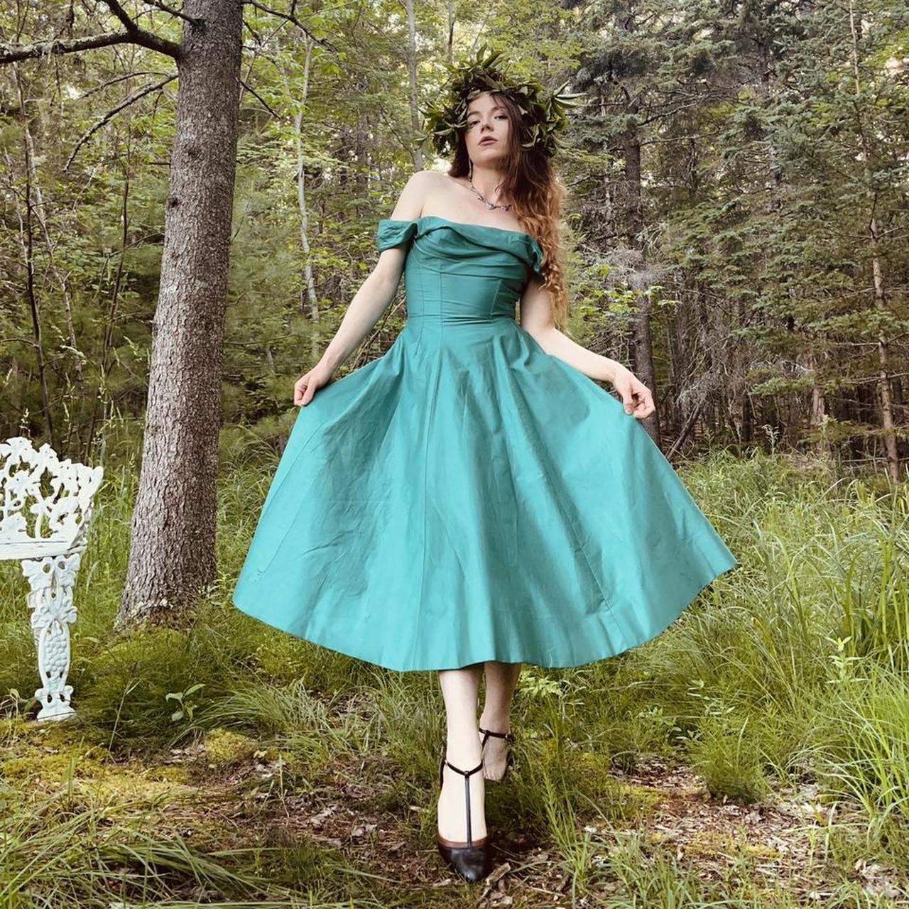 ワンピース 1930s Pale Green Silk Dress 1930's Pale Seafoam Silk One Shoulder Dress – Eveliina Vintage