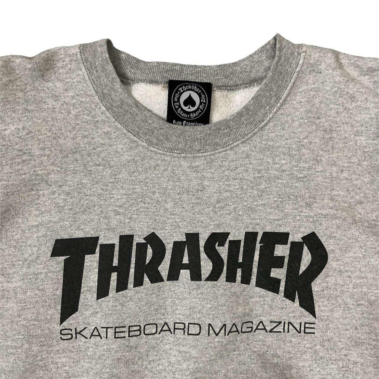 thrasher crewneck 🛹 no signs of wear lightly... - Depop