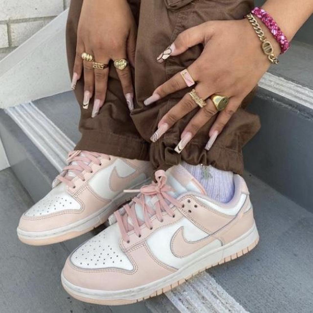 womens orange pearl dunks