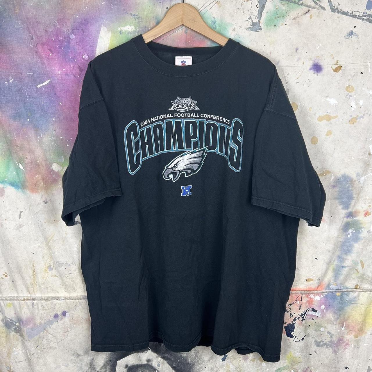 Y2K 2004 Eagles NFC Champions Tshirt In good... - Depop