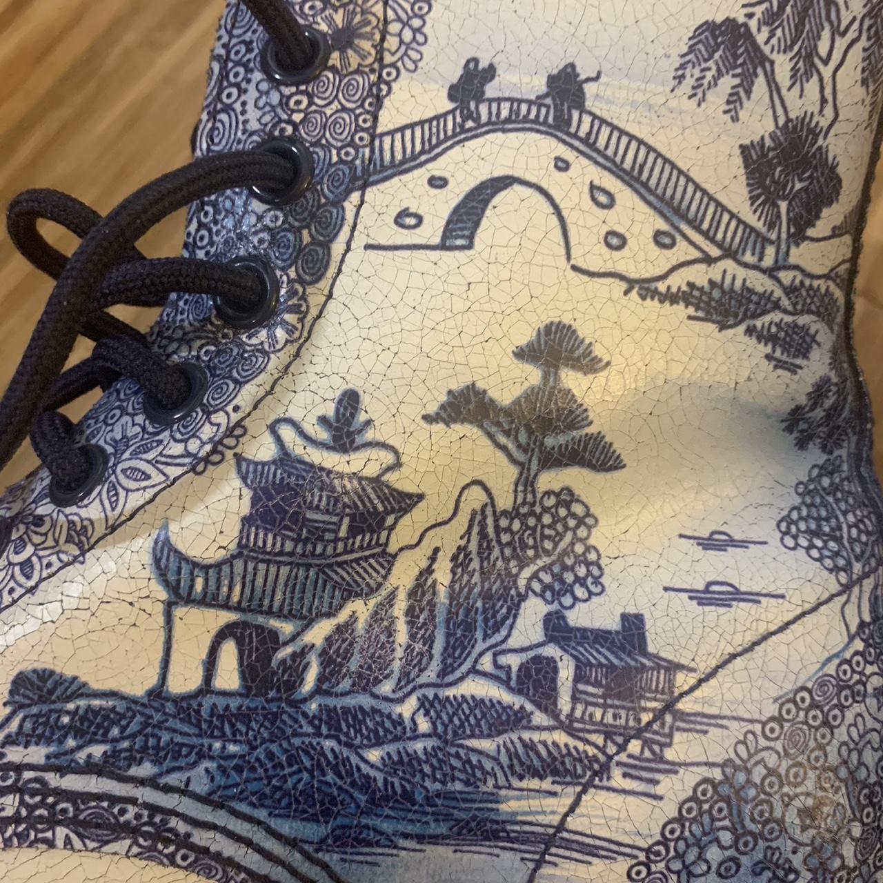 Limited edition blue and white china pattern