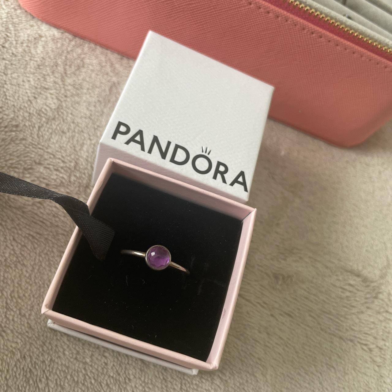 Pandora hot sale amethyst ring