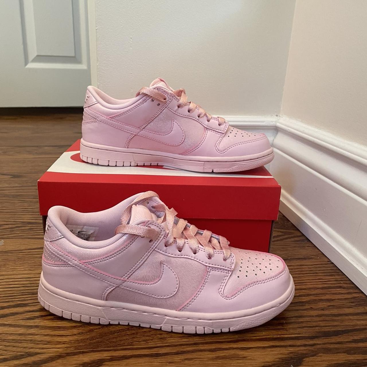 Pink Nike Dunks. Brand new never worn, they are too... - Depop