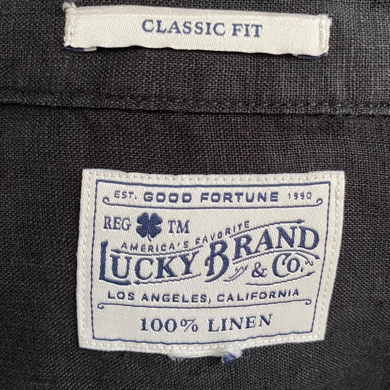 Lucky Brand California, Mens Classic Fit Linen Shirt