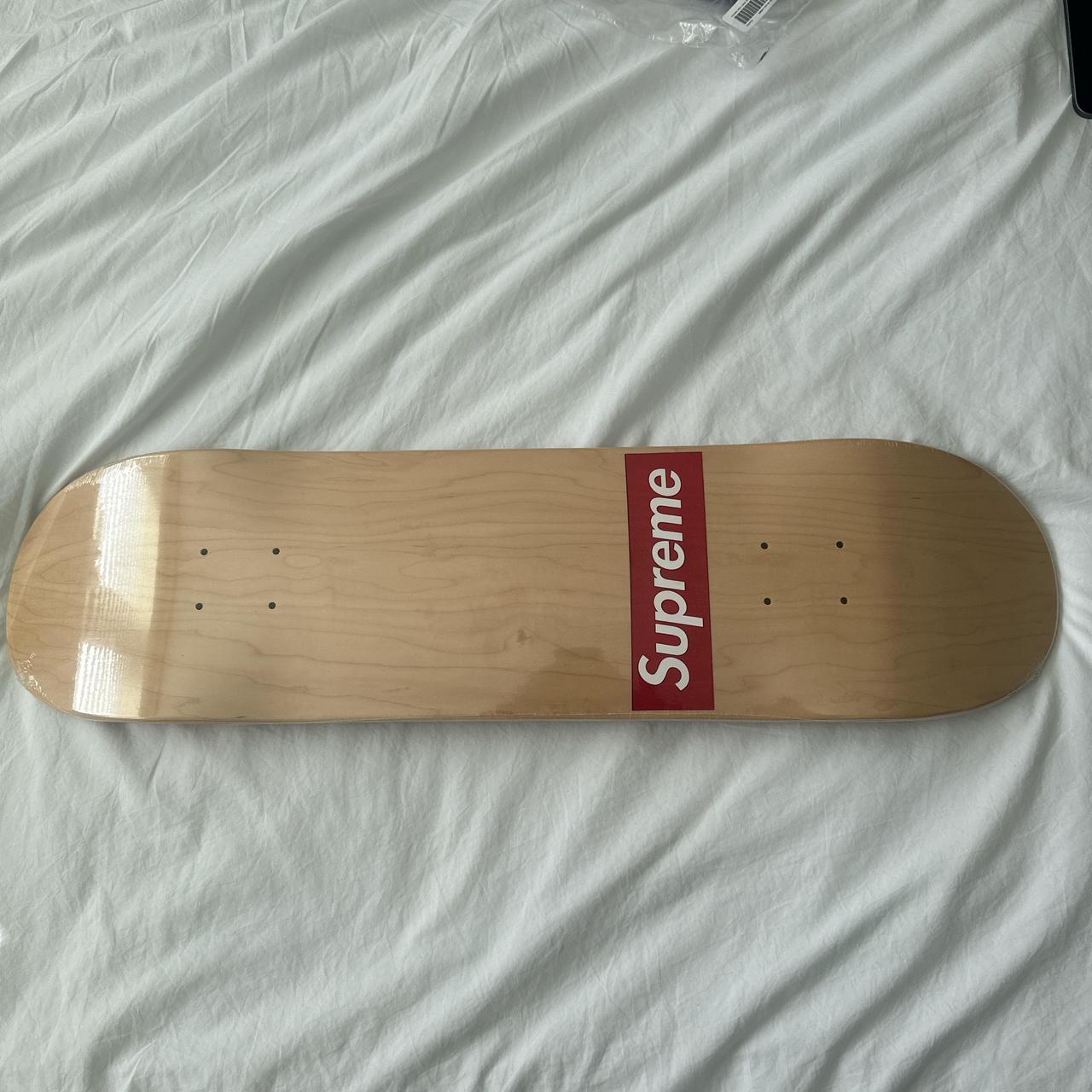 Supreme routed box logo skateboard Supreme box... | Depop