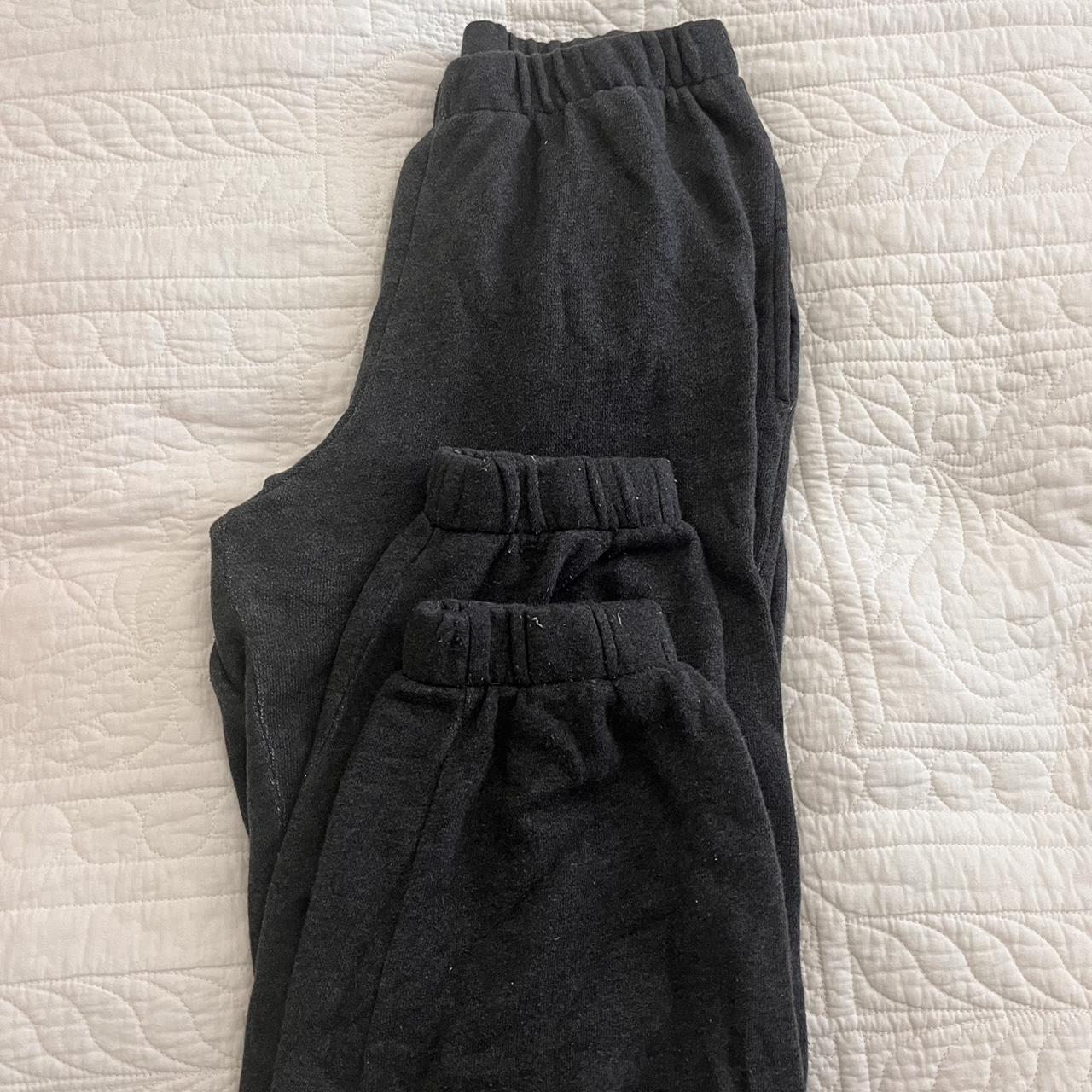 brandy grey sweats •fit oversized •tiny hole in... Depop