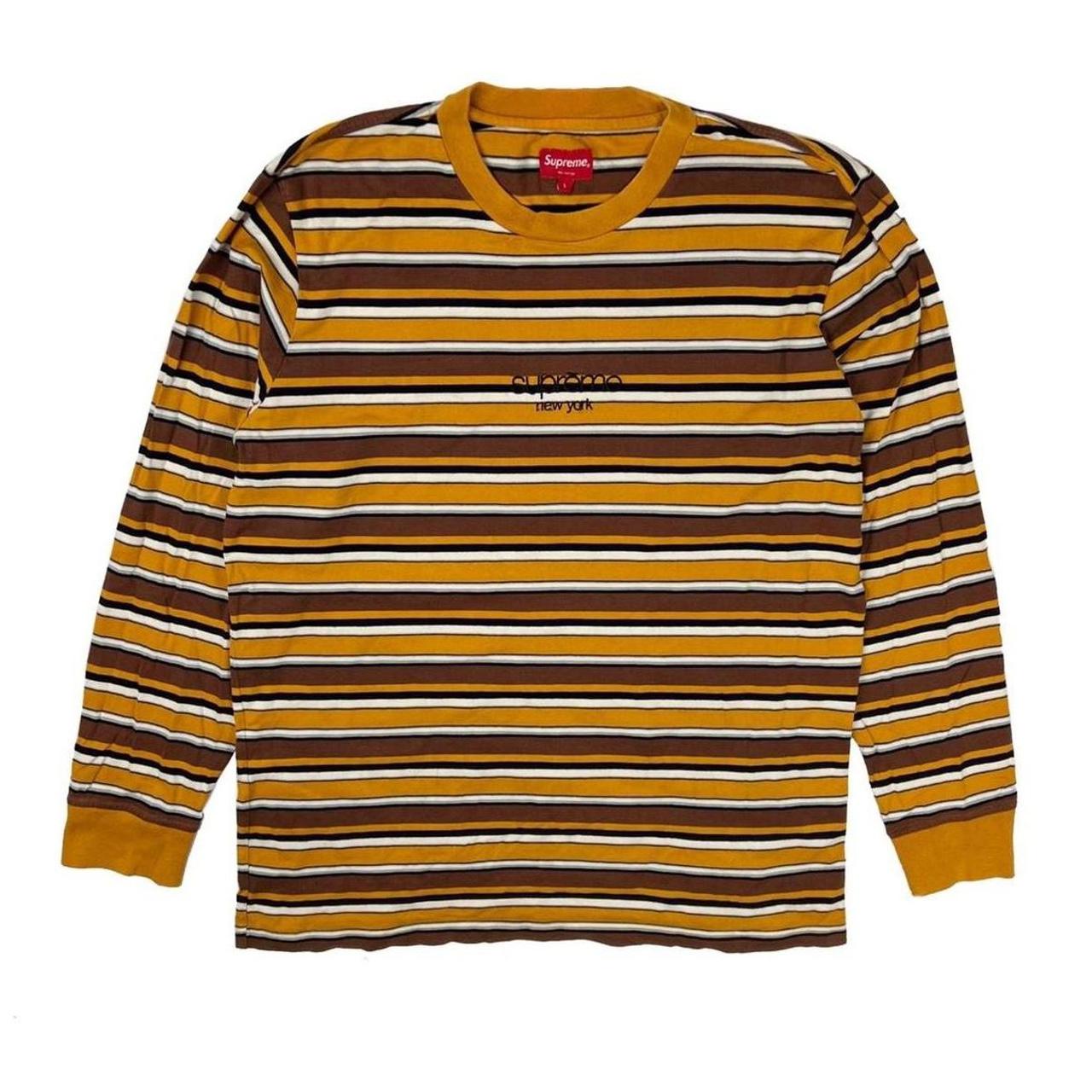 Striped Long Sleeve Supreme New York Striped Shirt SUPREME Thin