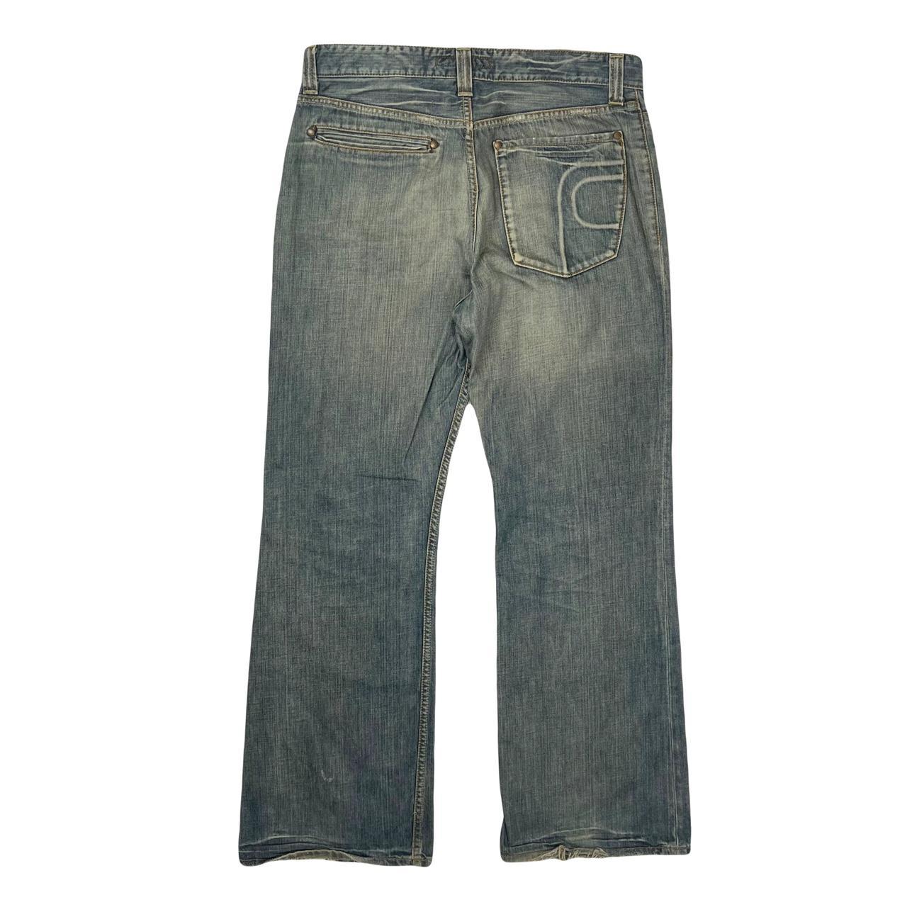 パンツ French Connection 00s Boots Cut Denim Vintage FCUK Boot Cut Blue Denim Jeans/faded French