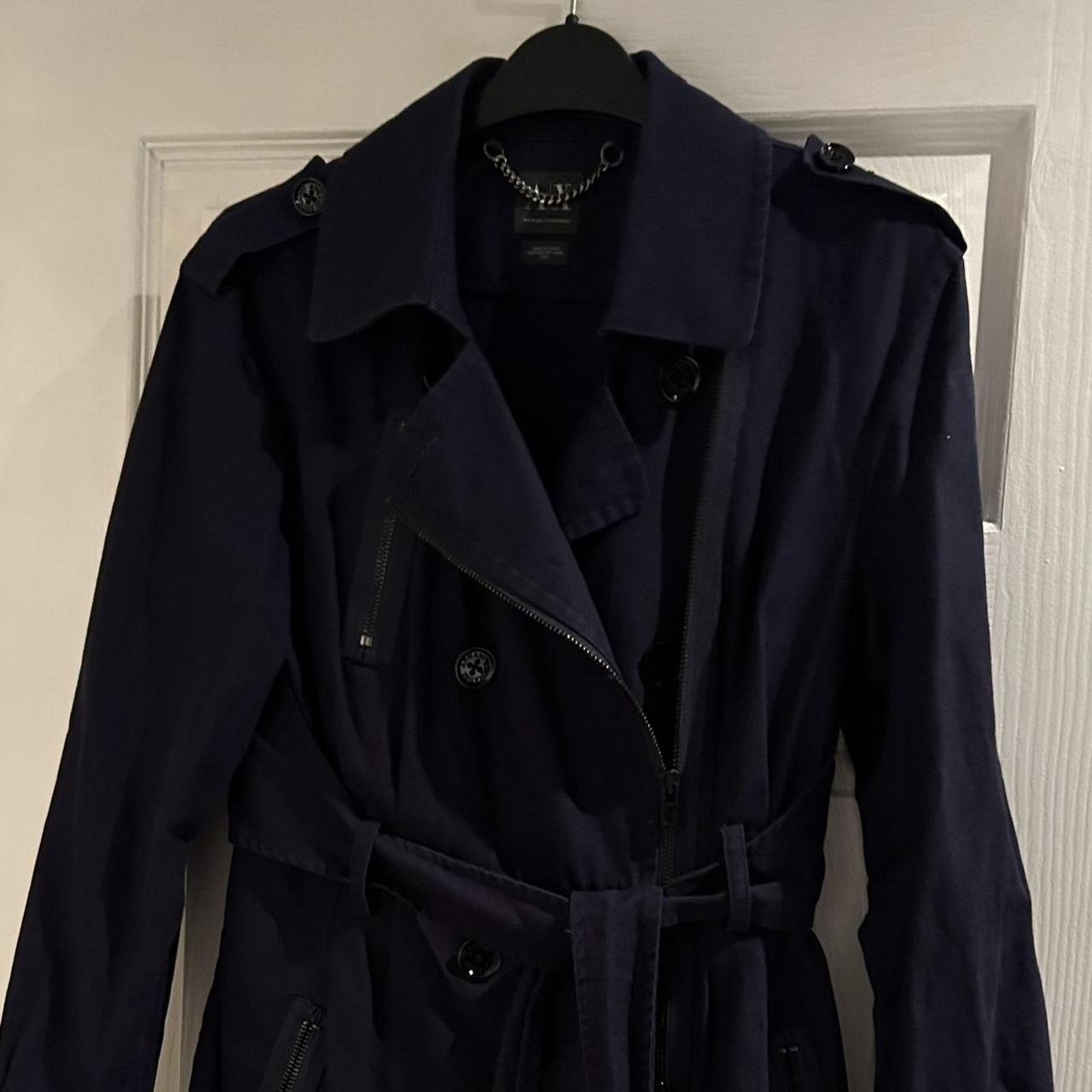 Armani Exchange trench coat size S, Navy