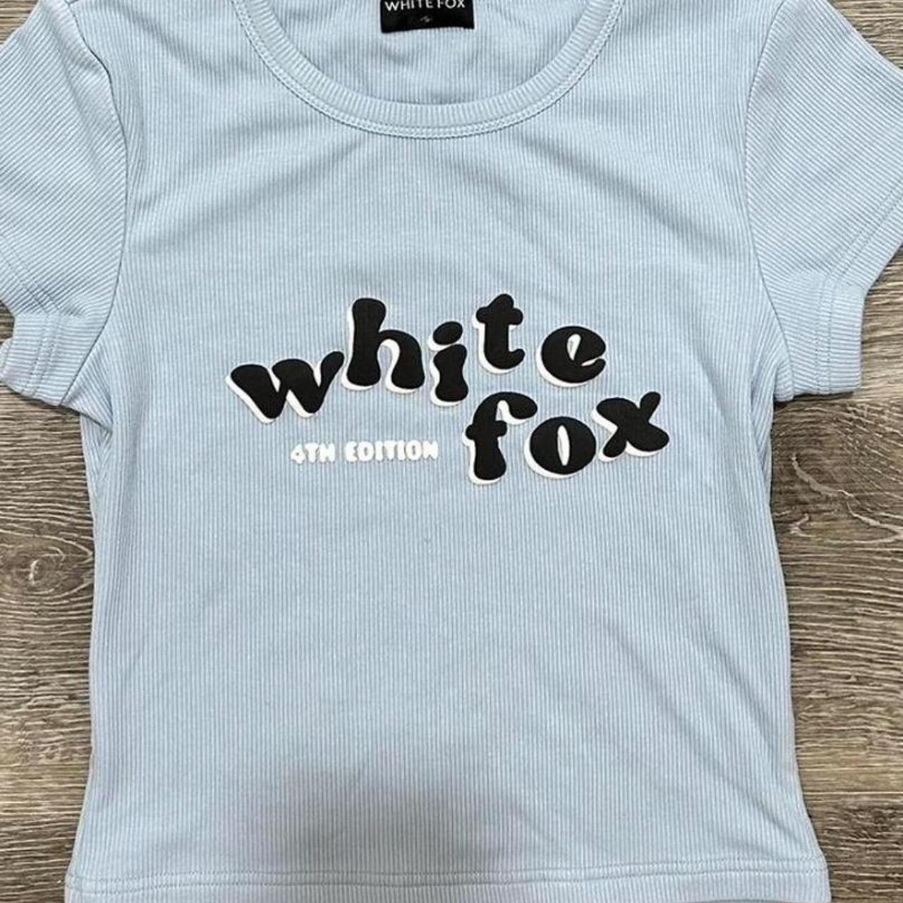 White fox Taking Off Top in the color baby pink - Depop