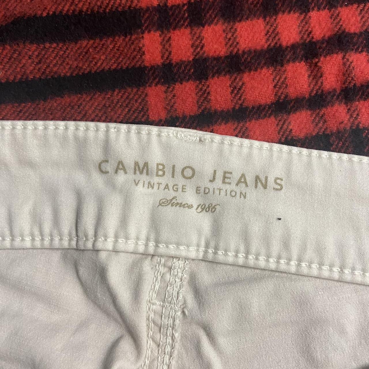 Cambio Women's White and Cream Jeans (3)