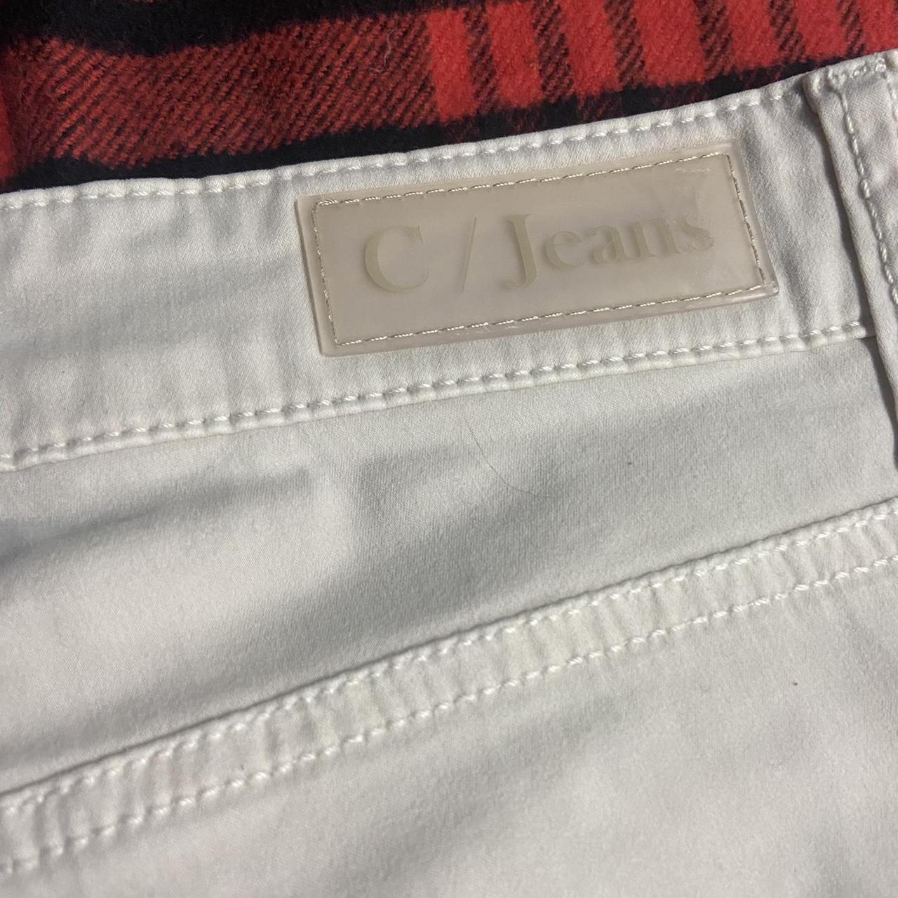 Cambio Women's White and Cream Jeans (4)