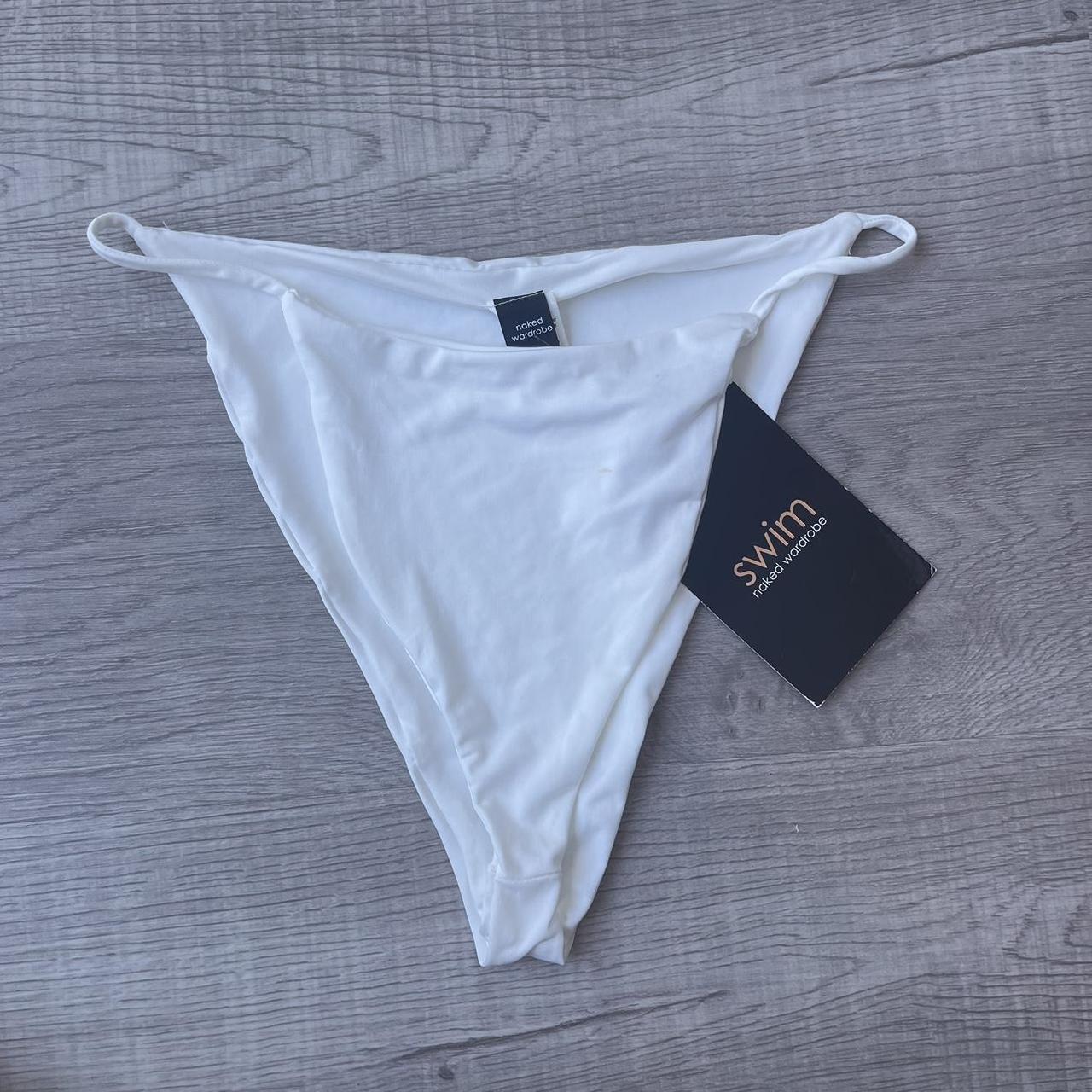 Naked Wardrobe Bikini Bottoms In White Size Medium Depop