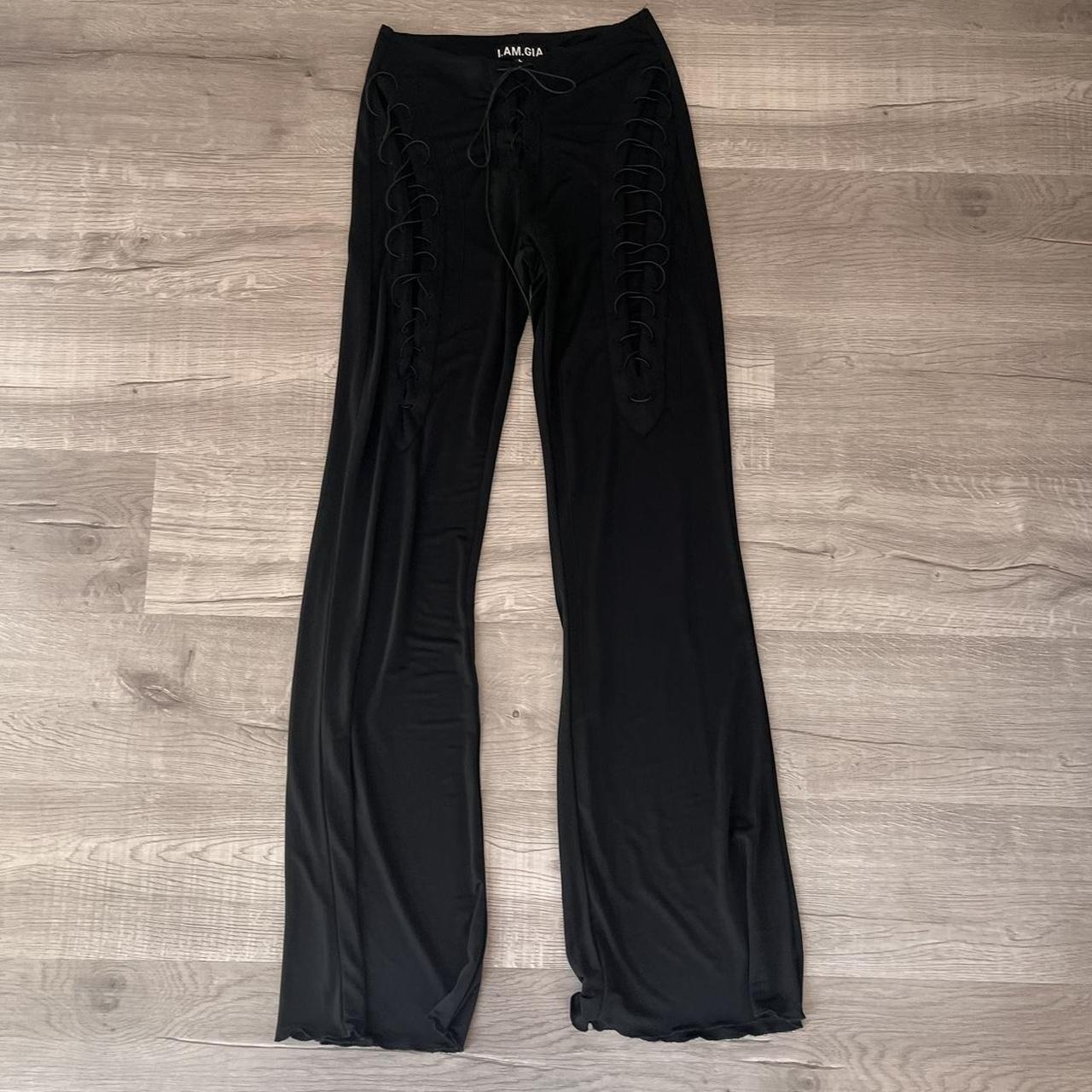 Apana Pants Women's Large Pull On Drawstring - Depop