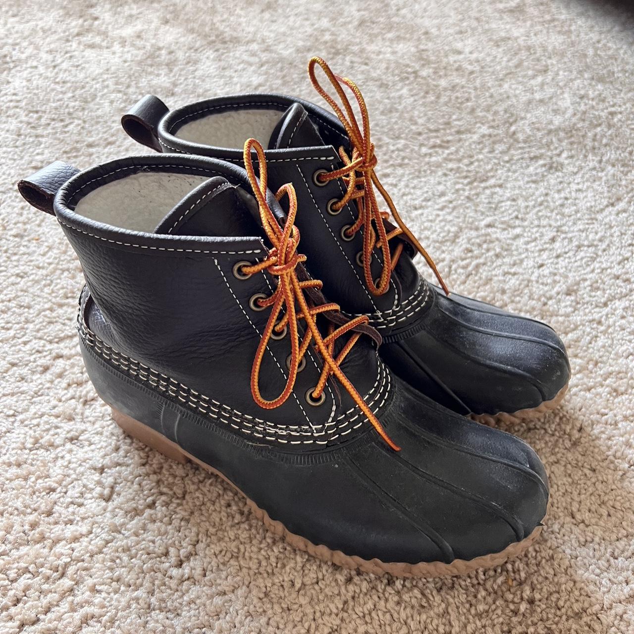 LL Bean Boots Dark colored, fur lined bean... - Depop