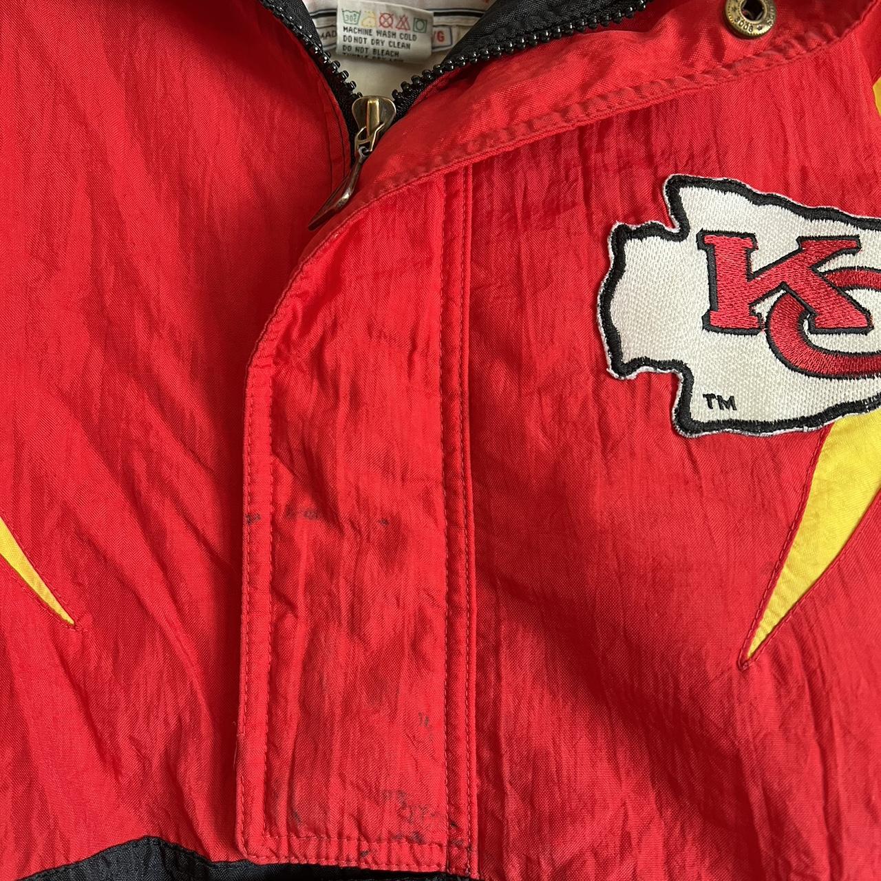 Kansas City Chiefs vintage rain jacket. Slight - Depop