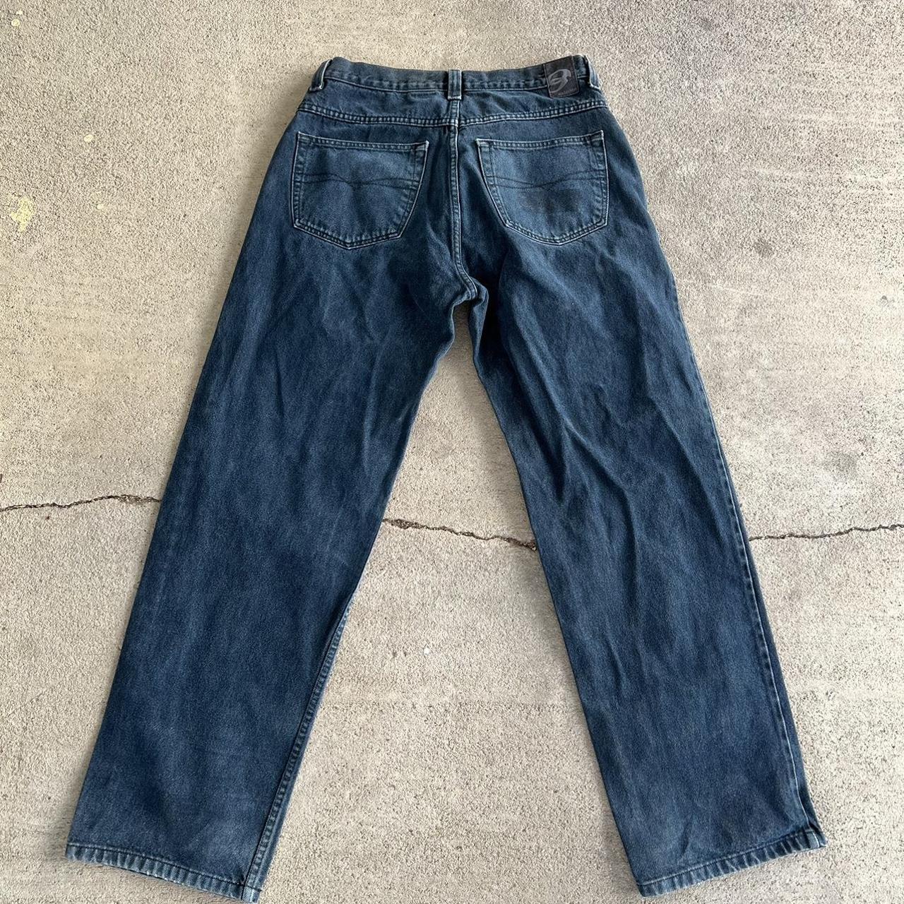 Anchor Blue Men's Navy Jeans | Depop