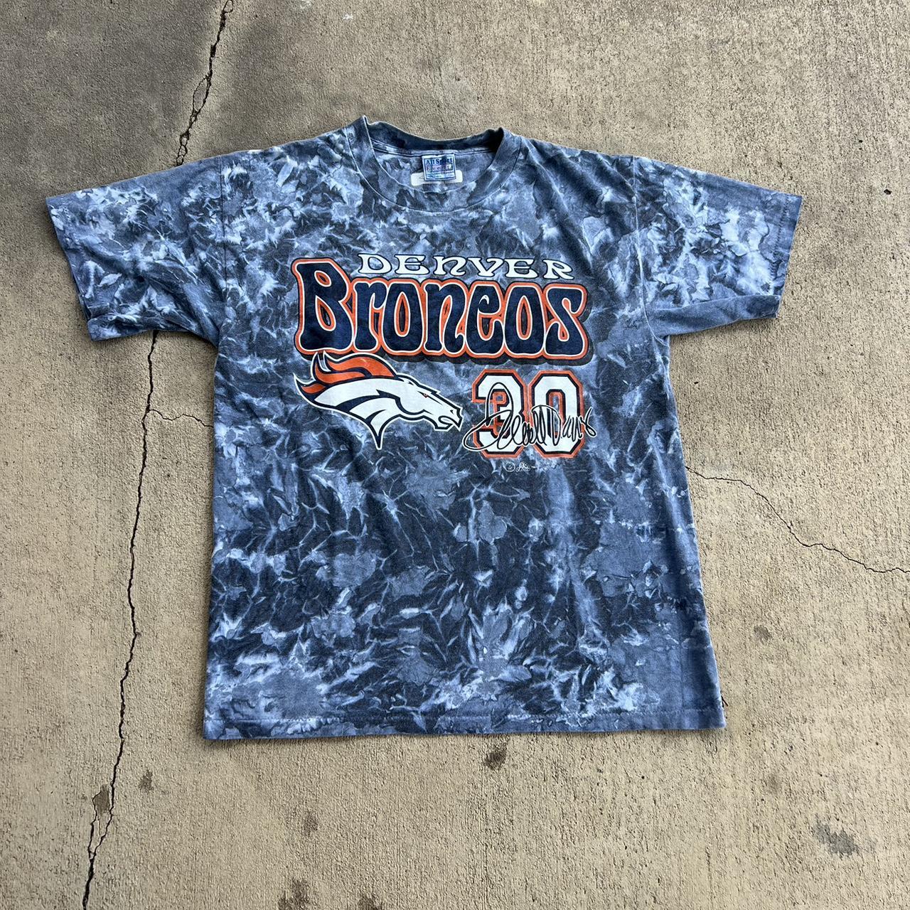 vintage 90s denver broncos nfl sunfaded crop top - Depop