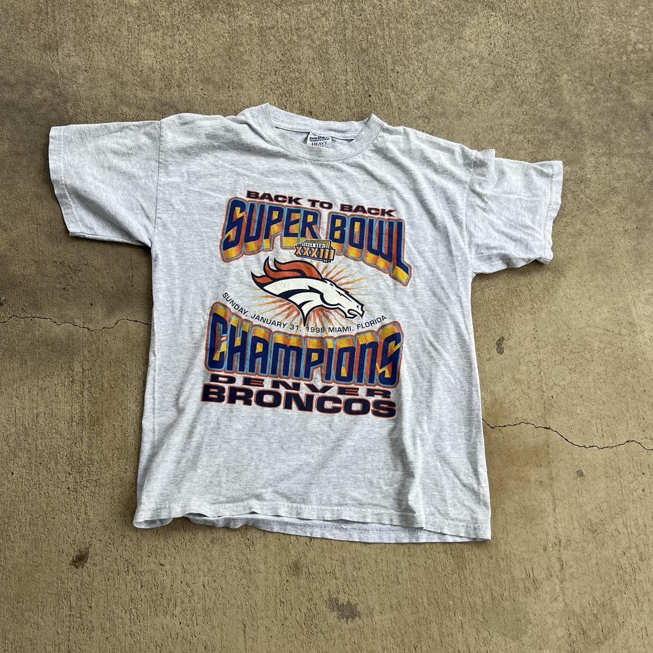 Vintage 1998 Denver Broncos back to back Super Bowl - Depop