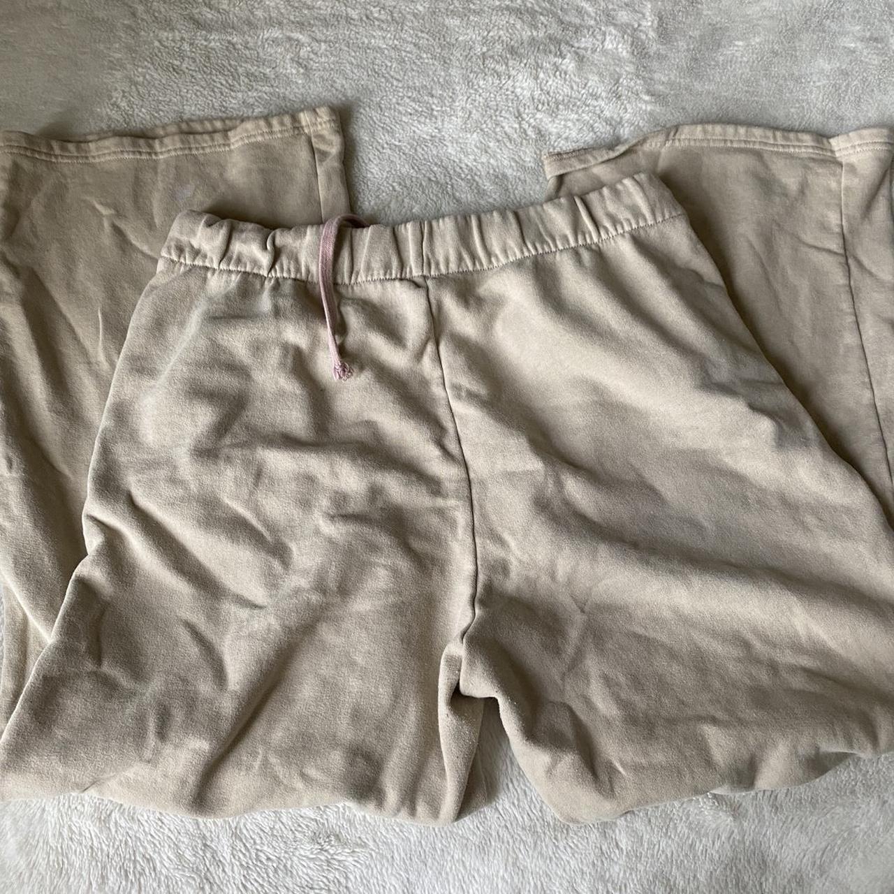 Gilly hicks beige flare sweatpants Size large Depop