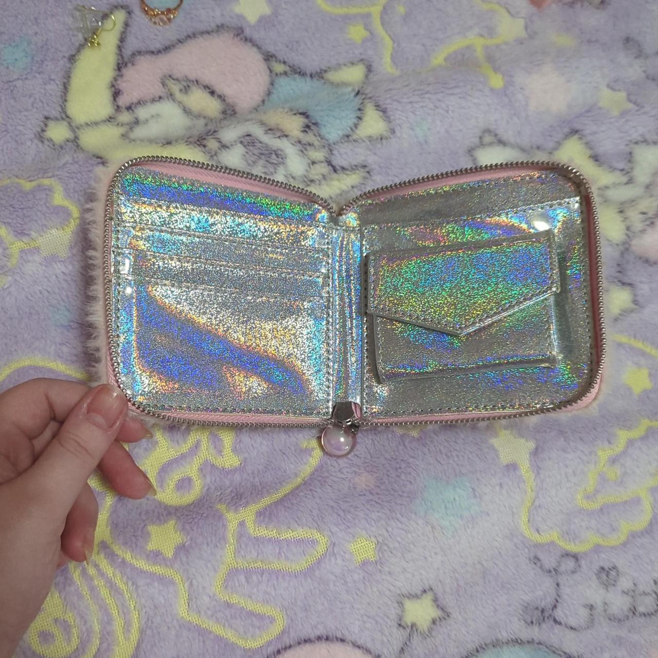 Women's Pink and Silver Wallet-purses | Depop