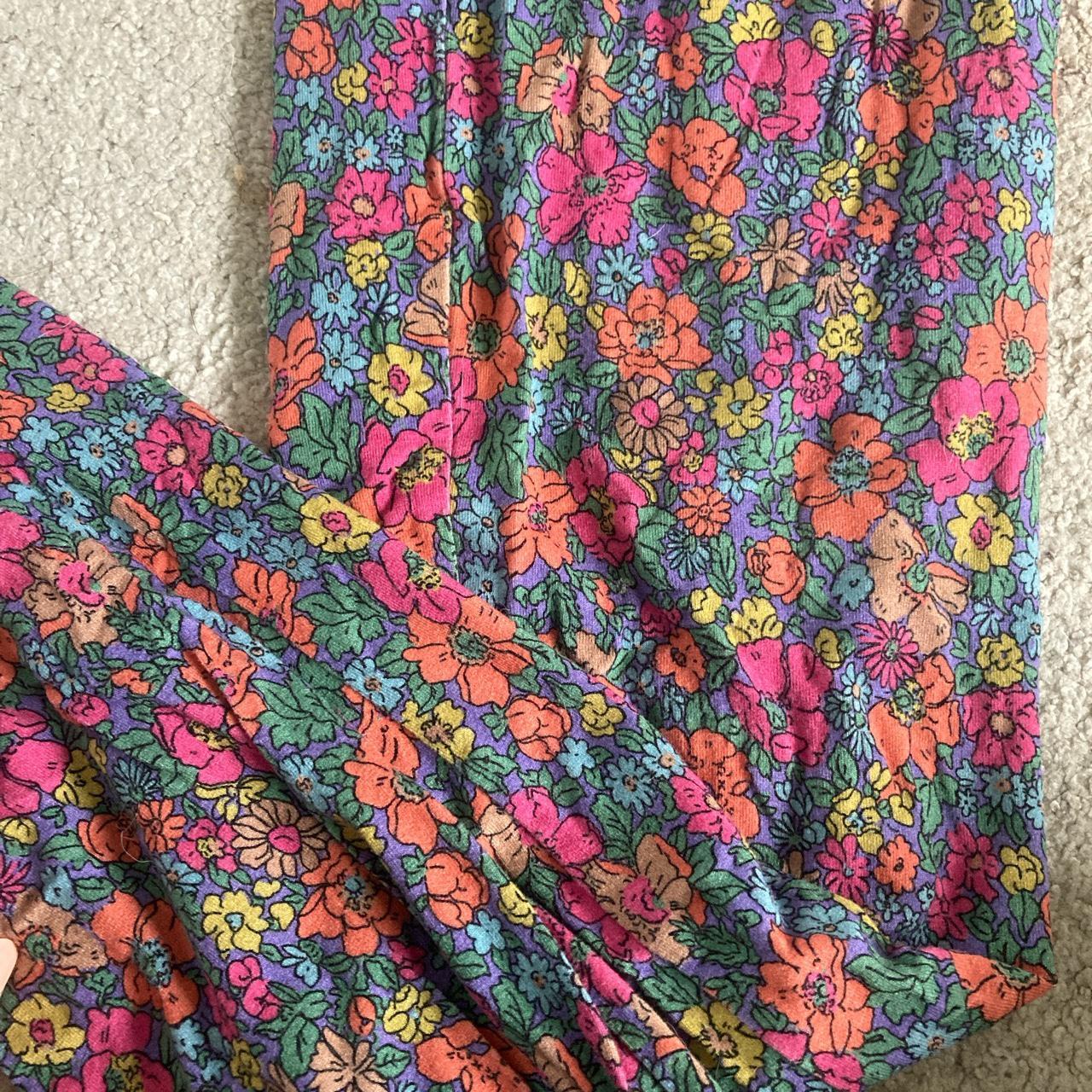 Floral soft stretchy leggings uk 14 asos floral... Depop