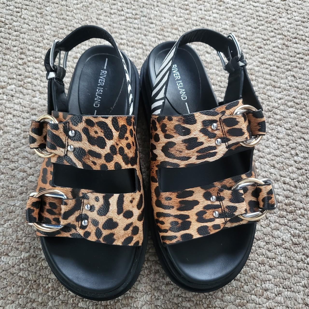 Cute river island wedged sandals. Brand new, never... Depop