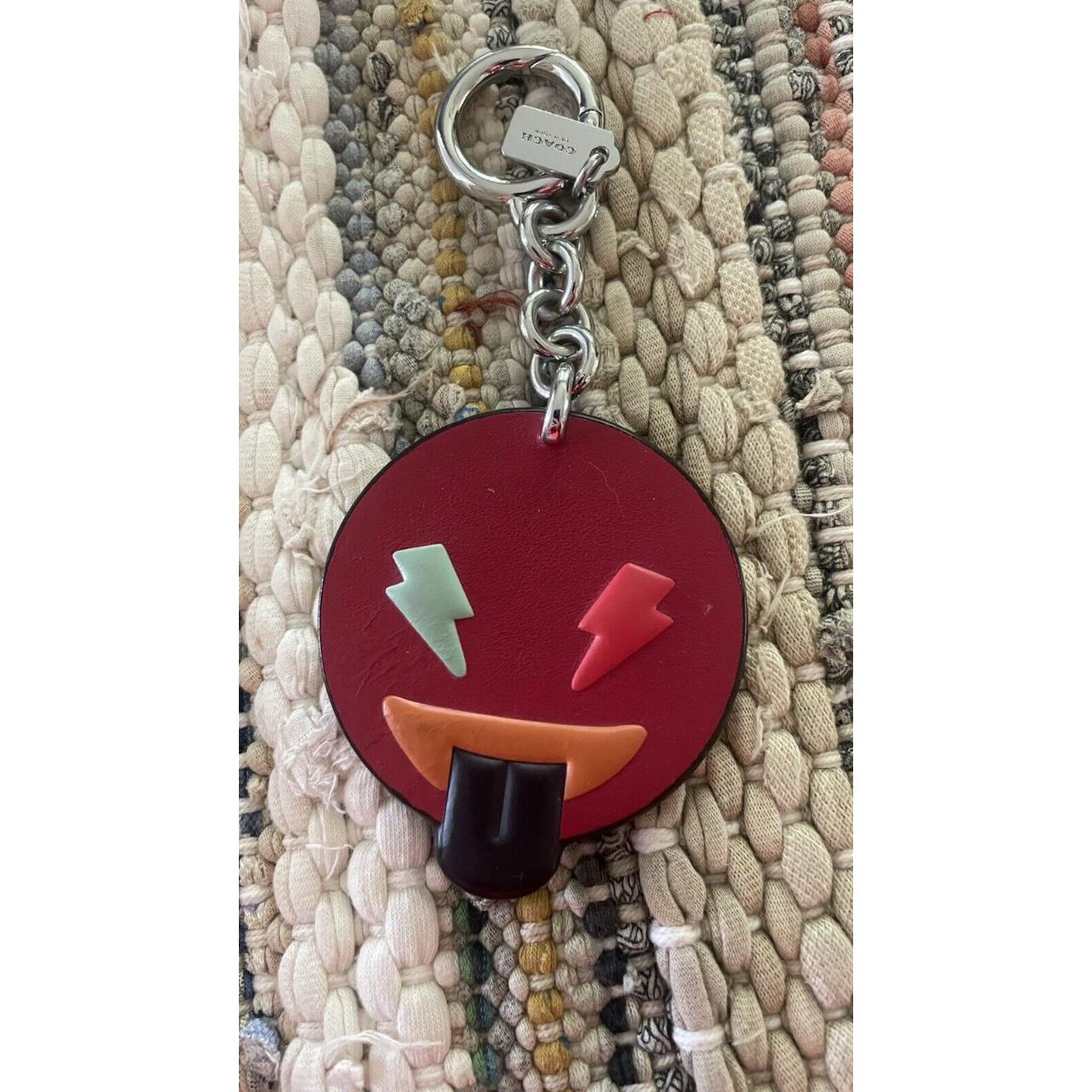 New offers Coach Leather Emoji Keychains