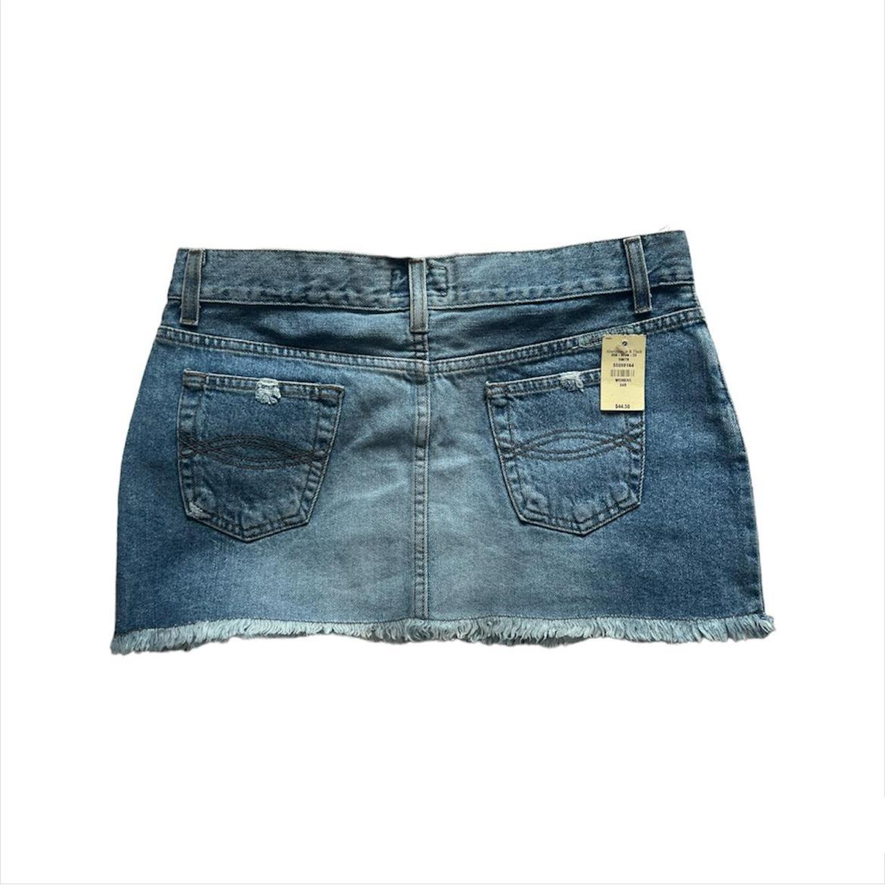 blue denim abercrombie & fitch mini skirt 💙 | brand... - Depop