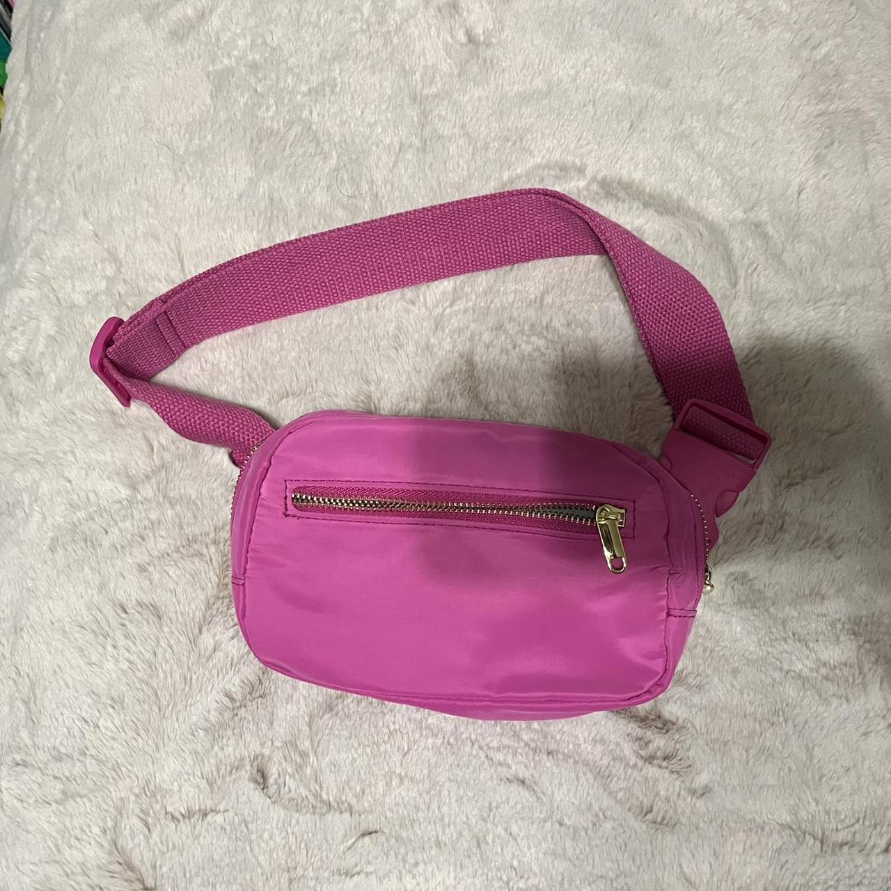 sonic pink belt bag adjustable strap with buckle and... - Depop