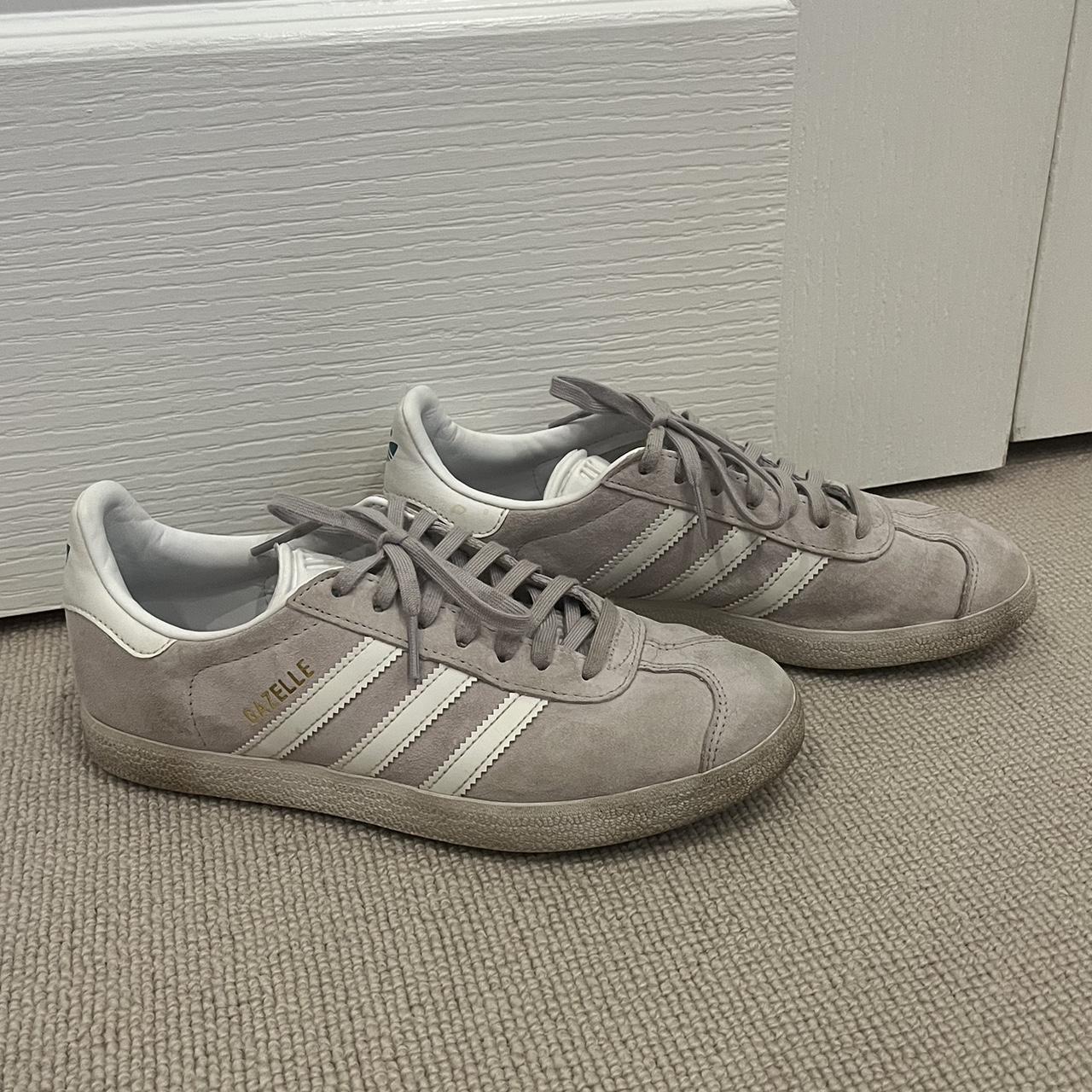 Adidas gazelle suede trainers in grey online