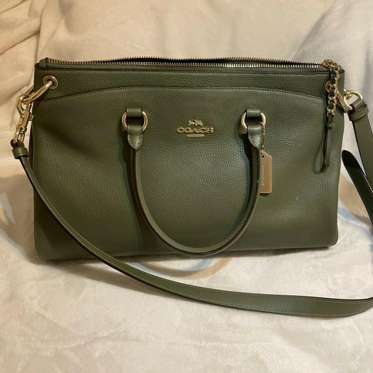 Coach olive green on sale crossbody