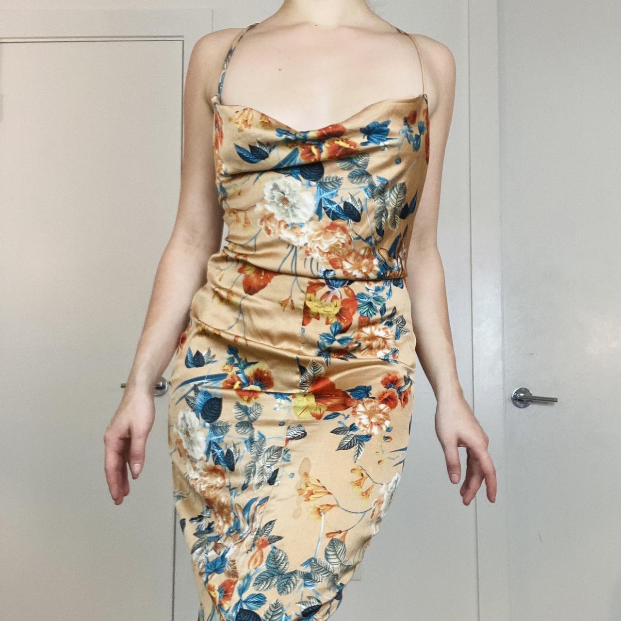 Orange Boohoo Slip Dress Buy Boohoo Petite Ruffle Satin Slip Maxi