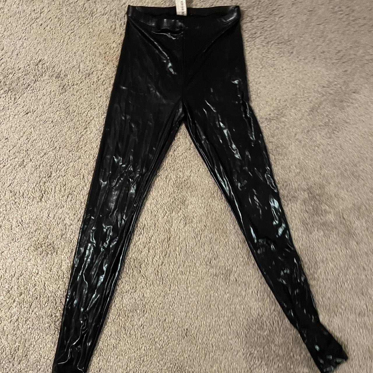 tight leather pants from forever 21 look really... - Depop
