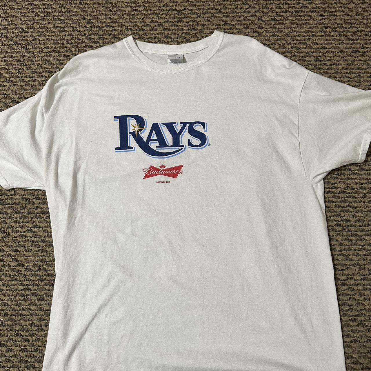 Vintage Tampa Bay Rays Tee shirt 2009 Blue Graphic - Depop