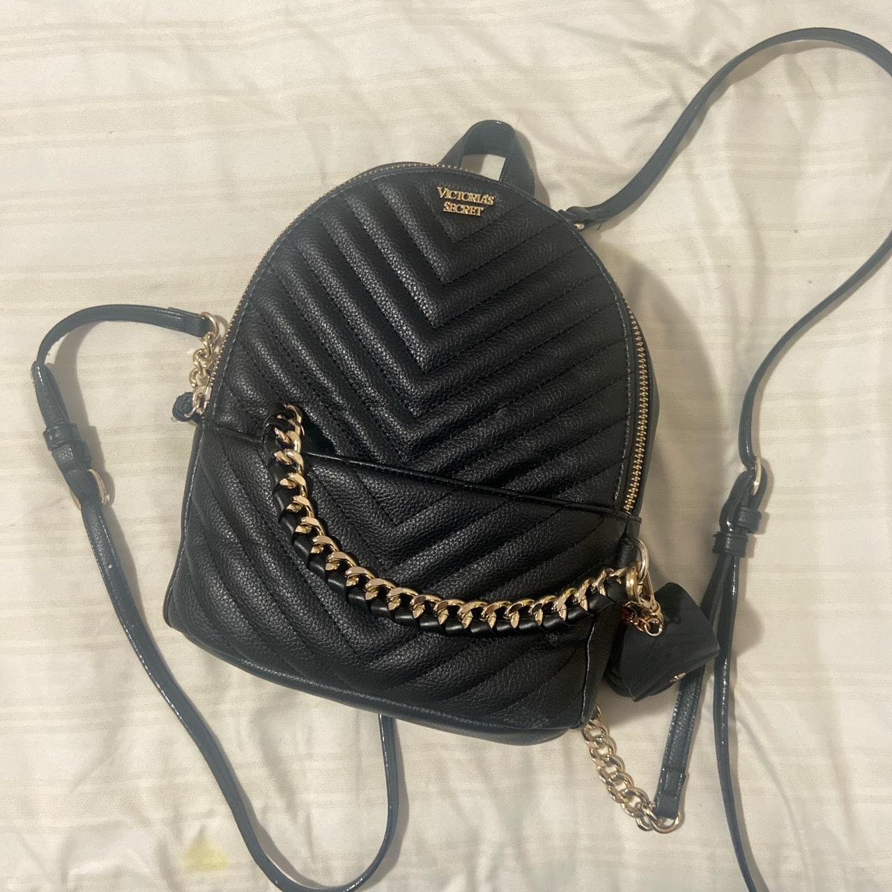 Victoria secret mini Backpack - black So cute & - Depop