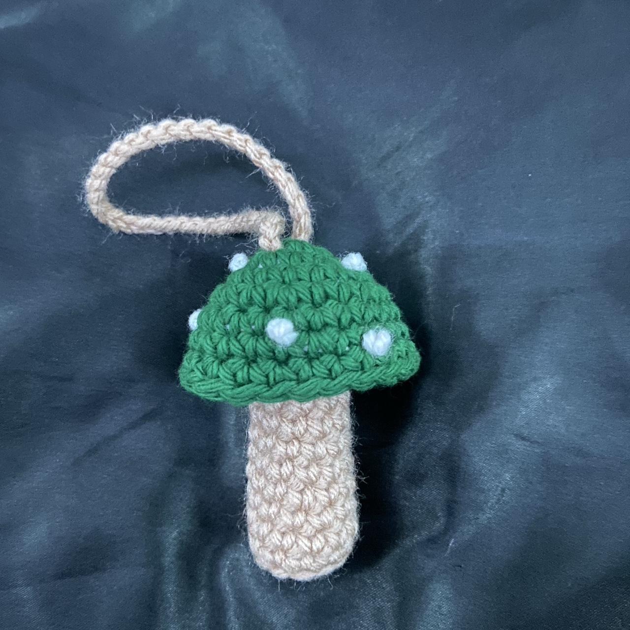 🍄 crochet mushroom chapstick holder, 🍄 handmade, 🍄