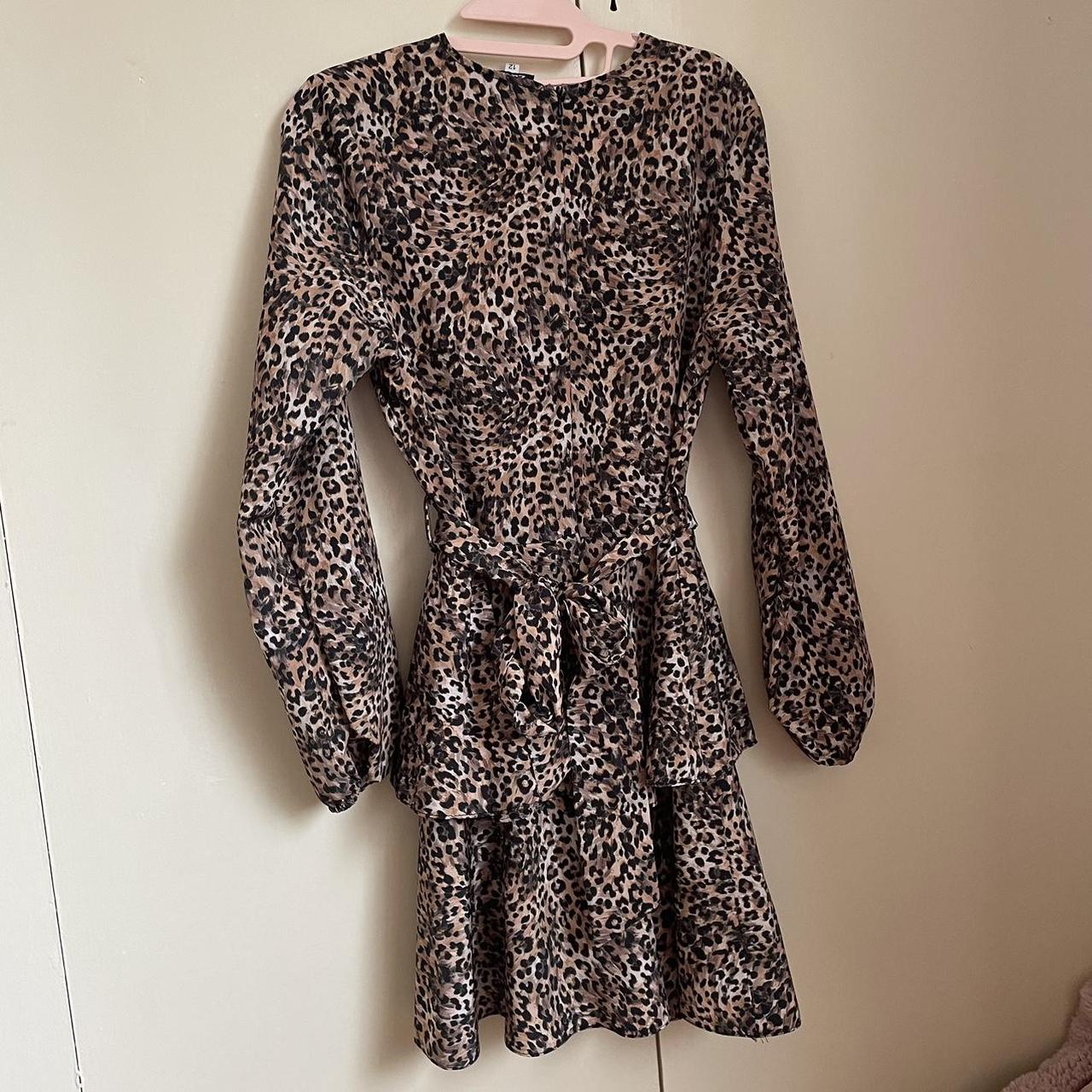 Zack dress bought off Asos. Leopard print, removable... - Depop