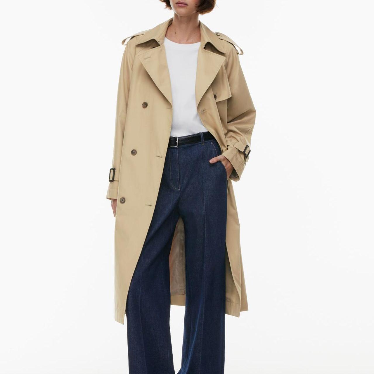 Aritzia Talula Babaton Trench Coat in Tan, size