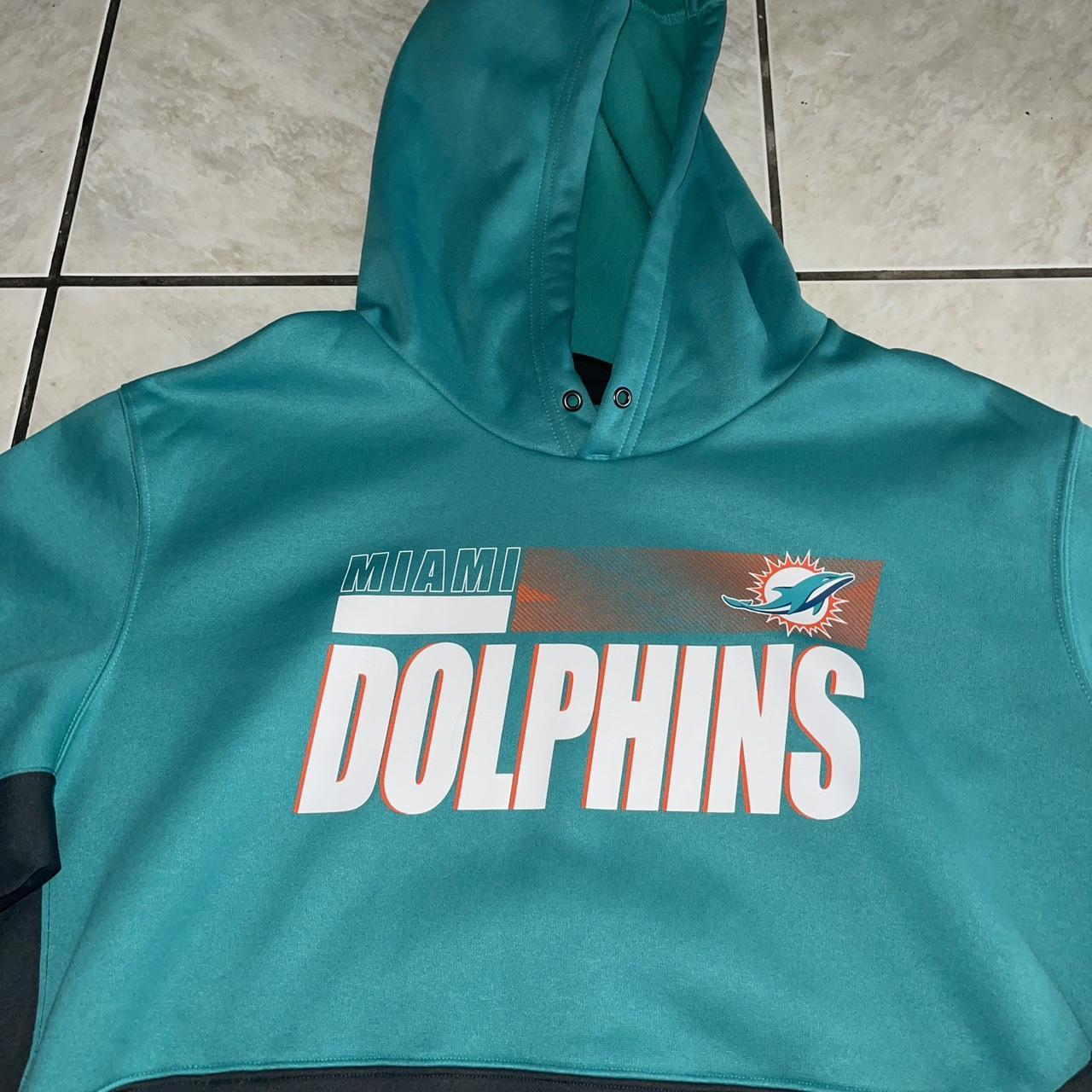 Miami Dolphins Nike Hoodie Official NFL on Field - Depop