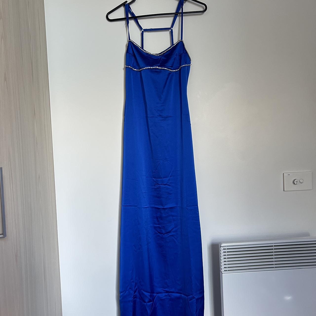 Peppermayo blue diamanté maxi dress Brand new with... - Depop